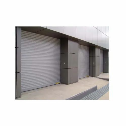 Metal Full Height Gandhi Aluminium Insulated Rolling Shutter, For Commercial