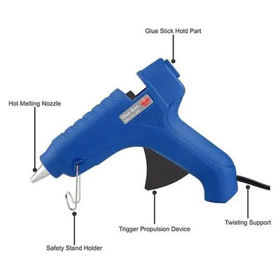 BMS Lifestyle G-01 Hot Melt Glue Gun 45-Watt , Blue