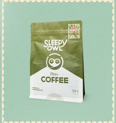 Sleepy Owl Coffee | Ground Coffee: Buy Filter Coffee Powder Online | Sleepy Owl Filter Powder / 1 Bag