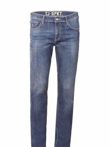 68% Cotton Washed Mens Brooklyn Fit Md Wash Jeans
