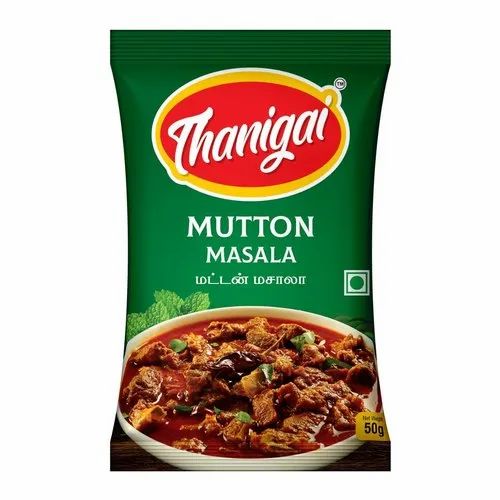 Thanigai Mutton Masala, Packaging Size: 50g, Packaging Type: Packets