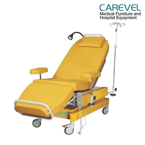 Yellow Carevel Jiva Motorized Dialysis Chair, Epoxy Powder Coated