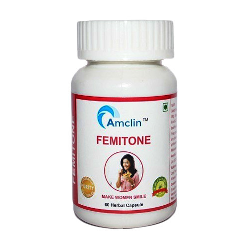 Amclin Femitone Capsule, Plastic Bottle