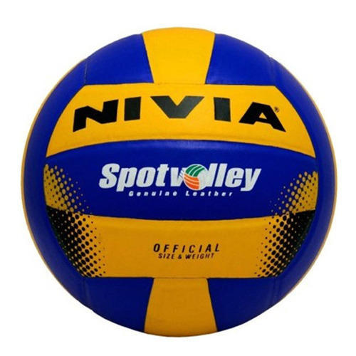 Nivia Leather Volleyball, Size: 4