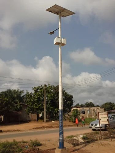 Chrome Solar Street Light