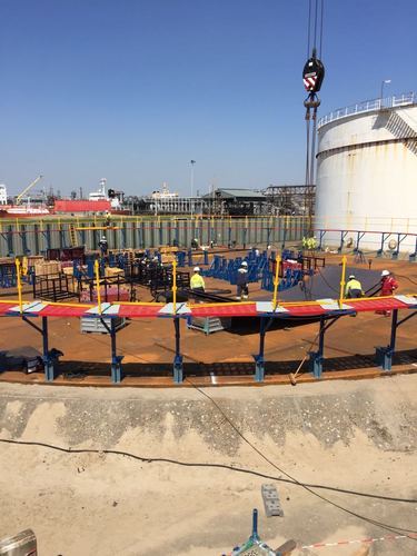 Working Platform Used in the Erection Of Storage Tanks, Double Mast