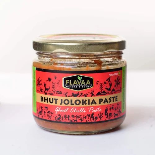 Flavaa Ghost Pepper/Bhut Jolokia Chilli Paste In 250g Glass Jar