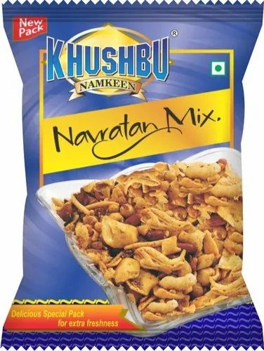 Khushbu Namkeens Navratan Mixture, Packaging Size: 390mm By 240mm
