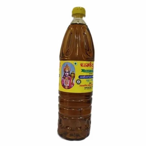 Dharmyug 1L Kachi Ghani Mustard Oil, Packaging Type: Plastic Bottle, Packaging Size: 1 litre