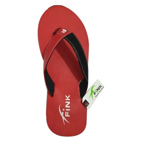 Mens Red Rubber Slipper