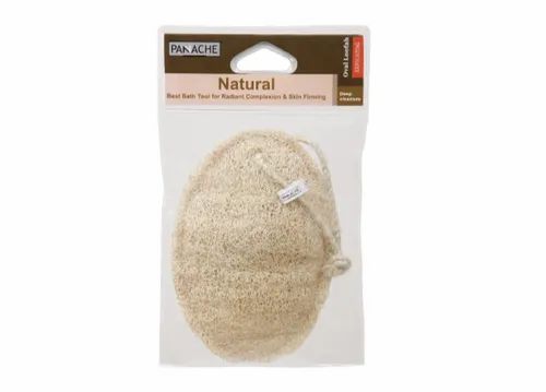 Panache Natural Oval Loofah, For Personal, Round
