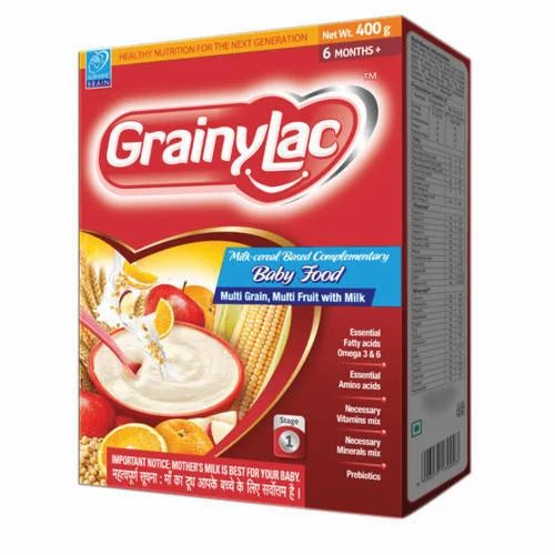 Grainylac Multi Grain and Multi Fruit With Milk from 6 Month Baby Food 300 gm