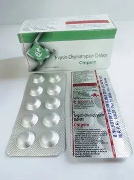 Trypsin Chymotrypsin 1 00 000 Au, For Clinical, Packaging Type: Alu-alu