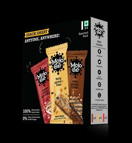 Mojo Bar - Variety Pack of 6 Snack Bar (2 Of Each), 192g