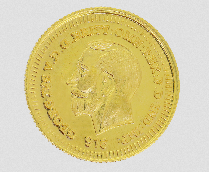 1 Gram 22 KT Gold Coin
