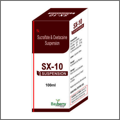 Sucralfate 0.5gm Oxetacaine 10mg Suspension, For Clinical, Bottle