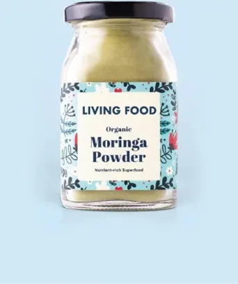 Organic Moringa Powder - Nutrient Rich Superfood 3 Months subscription | 1 Bottle per week (10% OFF) | Living Food