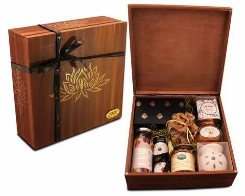 ZOROY LUXURY CHOCOLATE Diwali Wooden box Hamper of chocolates, dry fruits and assorted goodies