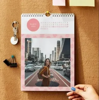 Paper Digital Printing Wallmount Calendar (Portrait), For Home