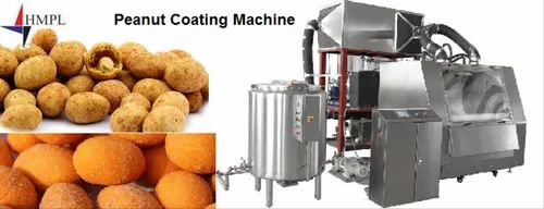 Peanut Coating Machine, Capacity: 250-300 Kg Per Hour