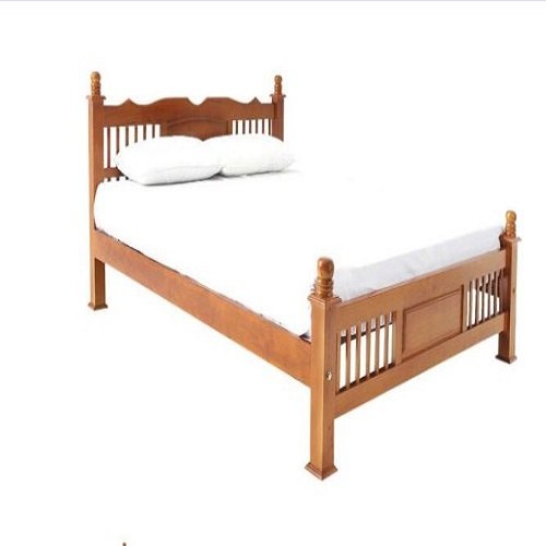 Full Size Teak Wood Cot Wooden Bed, Without Storage