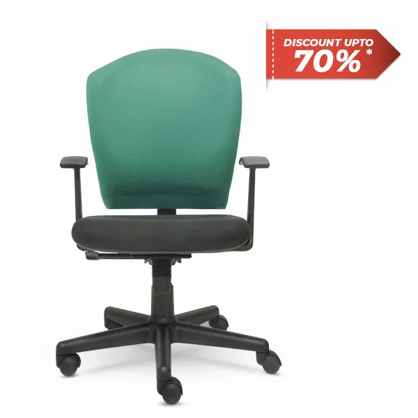 Fabric Visitor Enzo Plus Office Chair, Black