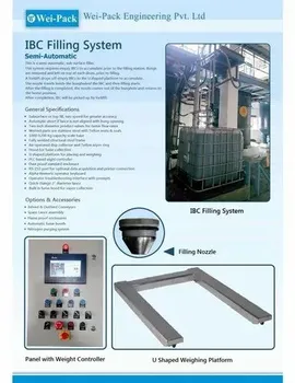 Electric Semi-Automatic Automatic IBC Filler