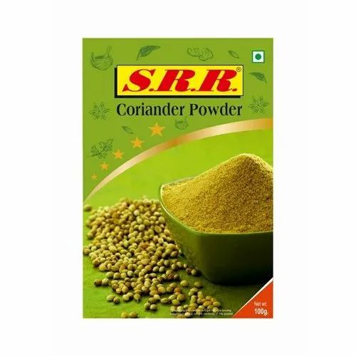 SRR Organic Coriander Powder, Packaging Type: Packet, Packaging Size: 100g