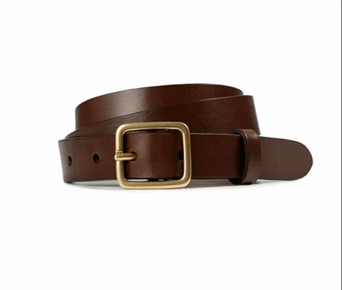 Artificial Leather Brown Mens Flat Belt Fashion Accessories