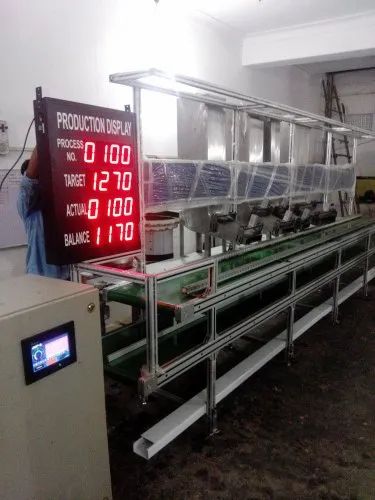 Amrani Assembly Line Belt Conveyor, Production Capacity: High