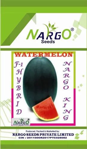 F-1, Hybrid, Nargo King, Watermelon Seeds, 10Grams, Packaging Type: Packet