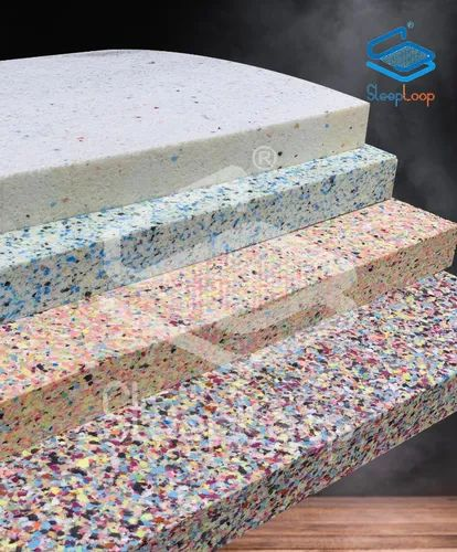 SLEEPLOOP Multicolor Bonded Foam Block, 70 - 200 Density