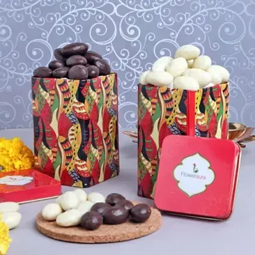 Order Online Gifts of Choco Rabri Almonds Boxes by Floweraura