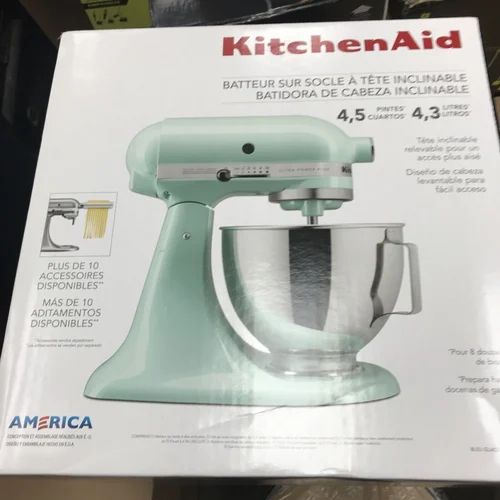 KitchenAid 4.5QT Tilt-Head Stand Mixer KSM961C, For Wet & Dry Grinding, 501 W - 750 W