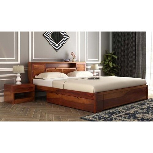 Ferguson Wooden Bed With Storage- Solid Wood