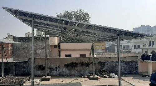 Inverter-PCU On Grid Solar Power Plant 5 Kw Using Bifacial Solar Pv Module, For Residential, Capacity: 5KWp