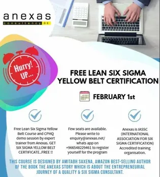 Free Lean Six Sigma Yellow Belt Certification