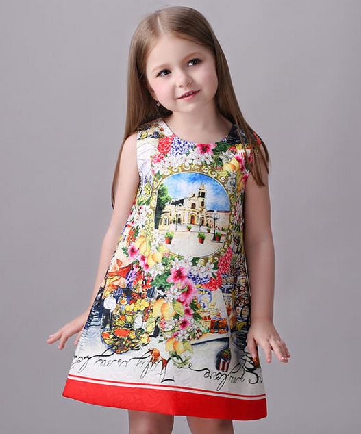 Multi Color Printed Girl Fashion Top