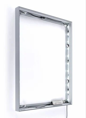 Plastic Square Led Crystal Light Box, For Industrial & Commercial