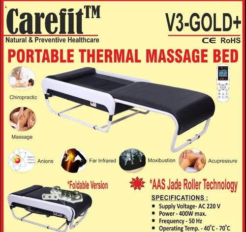 Black V3 Massage Bed, 80 Kg