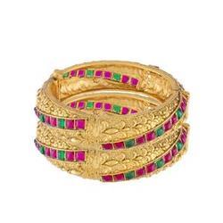 Traditional Multi Color Kundan Kada Bracelets