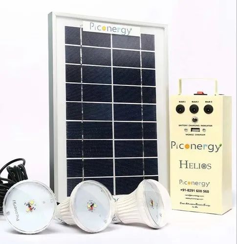 Solar Powered Home Lighting And Mobile Charging System