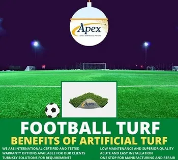 Green Outdoor Football Turf - Xtreme Turf16 50mm