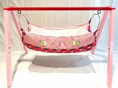 Schlaf Baby Aluminium Pink  Newborn Foldable Cradle