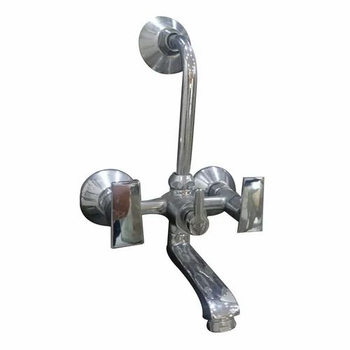 Modern Three Handle 20mm 3 in 1 Wall Mixer, For Bathroom Fitting