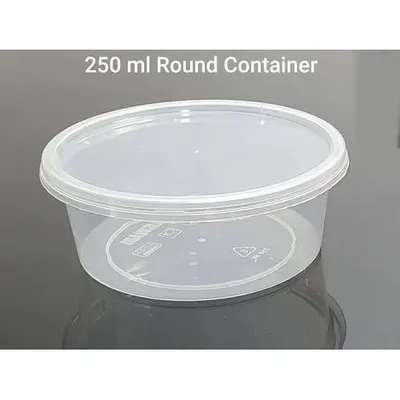 Round 250 ml Plastic Food Container