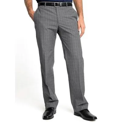 Cotton Grey Men Regular Fit Pants