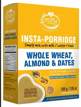 Early Foods Instant Wheat Almond and Date Porridge Mix