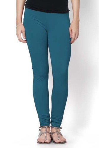 Turquoise Blue Plain Tight Legging