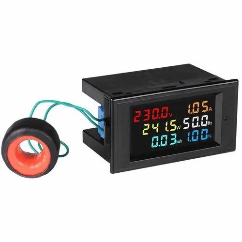 Single Energy Meter Multicolour Digital Display, For Industrial, 280V